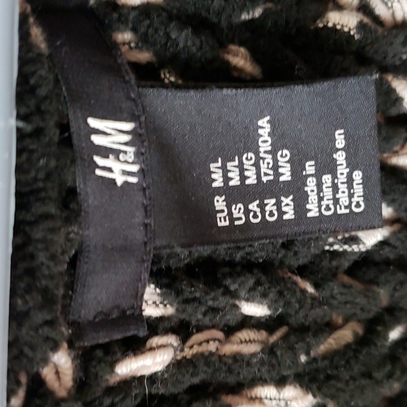 H&M Open Cardigan Black and White - Picture 3 of 3